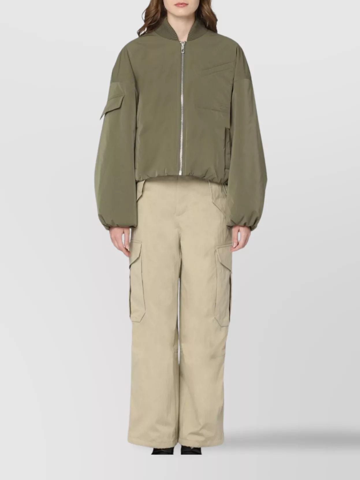 Bottega Veneta Cargo Trousers In Cotton