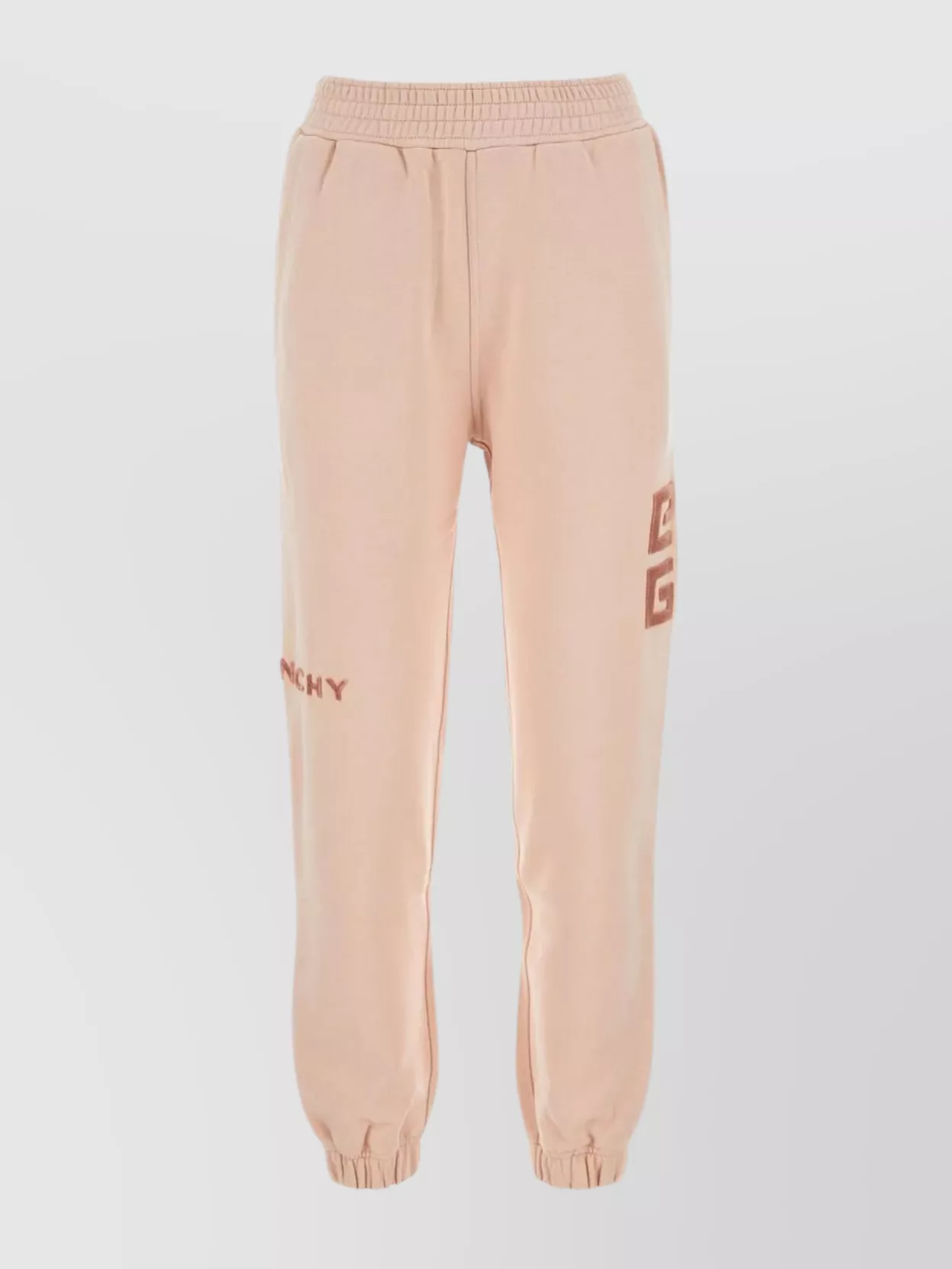 Shop Givenchy Elastic Waist Joggers In Pure Cotton In Pink