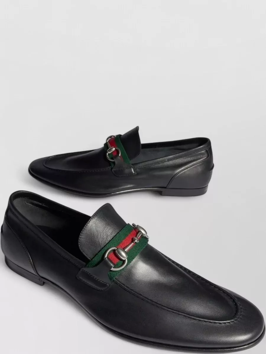 Gucci Leather Como Loafers