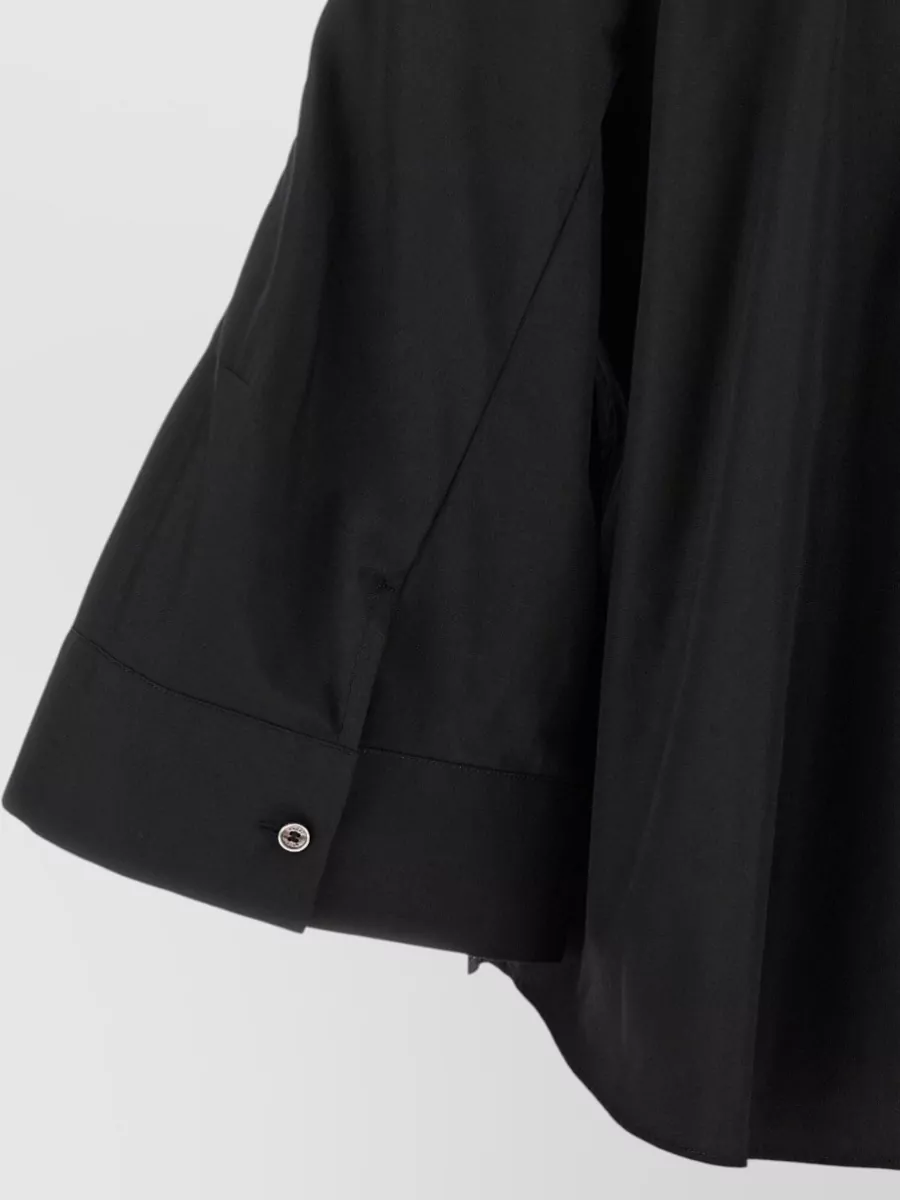 Sacai Cropped Poplin Shirt Jacket