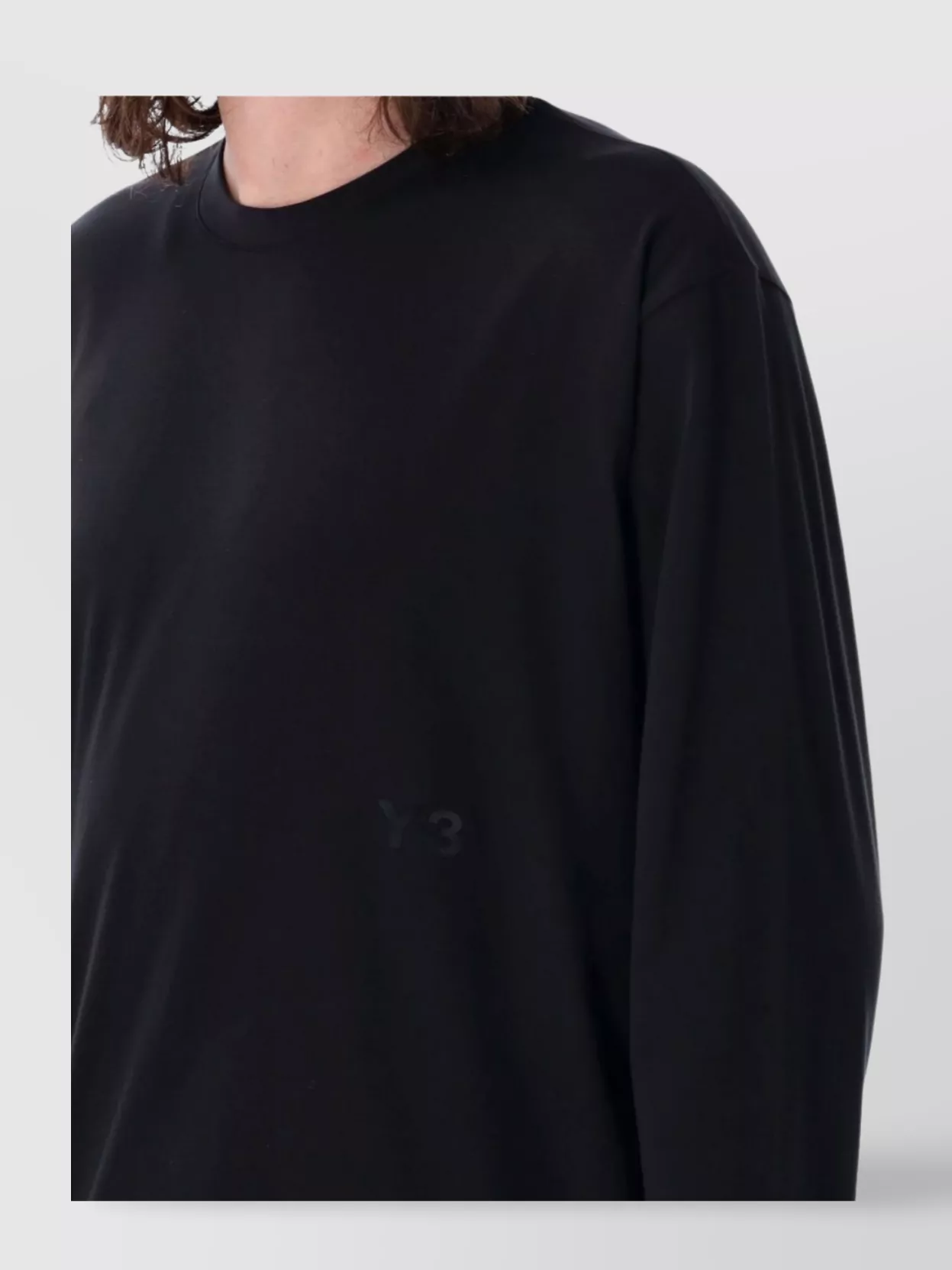 Y-3 Timeless Crew Neck Long Sleeve T-Shirt