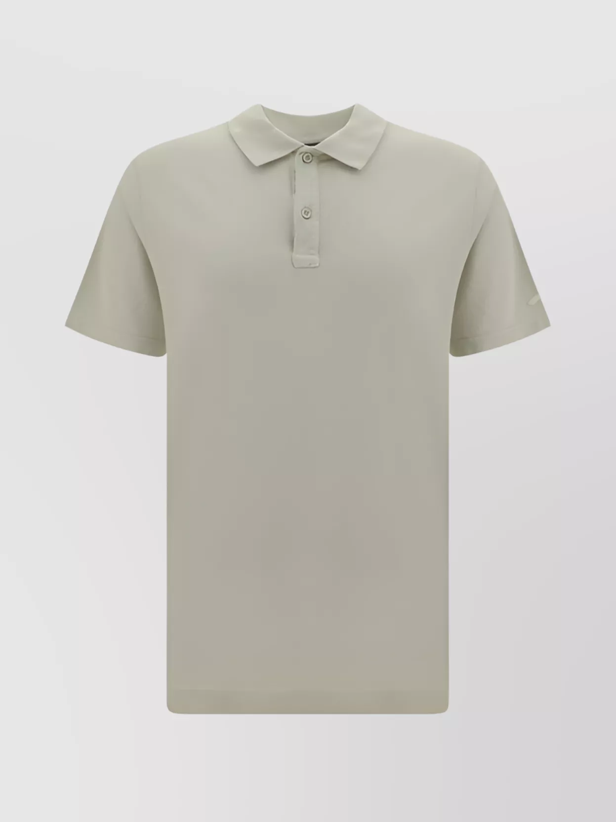 Paul & Shark Ribbed Collar Cotton Polo Shirt Monochrome In Neutral