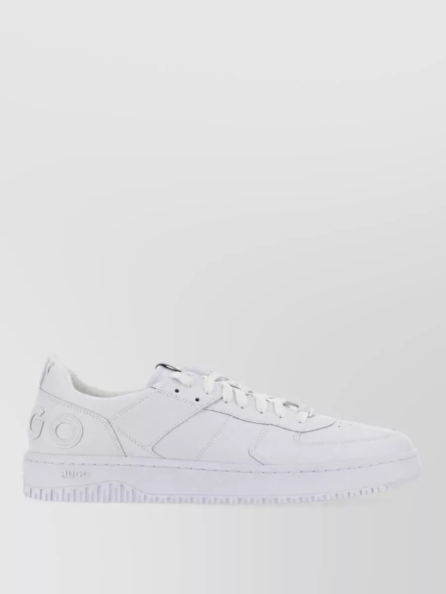 Hugo Leather Lace-Up Sneakers