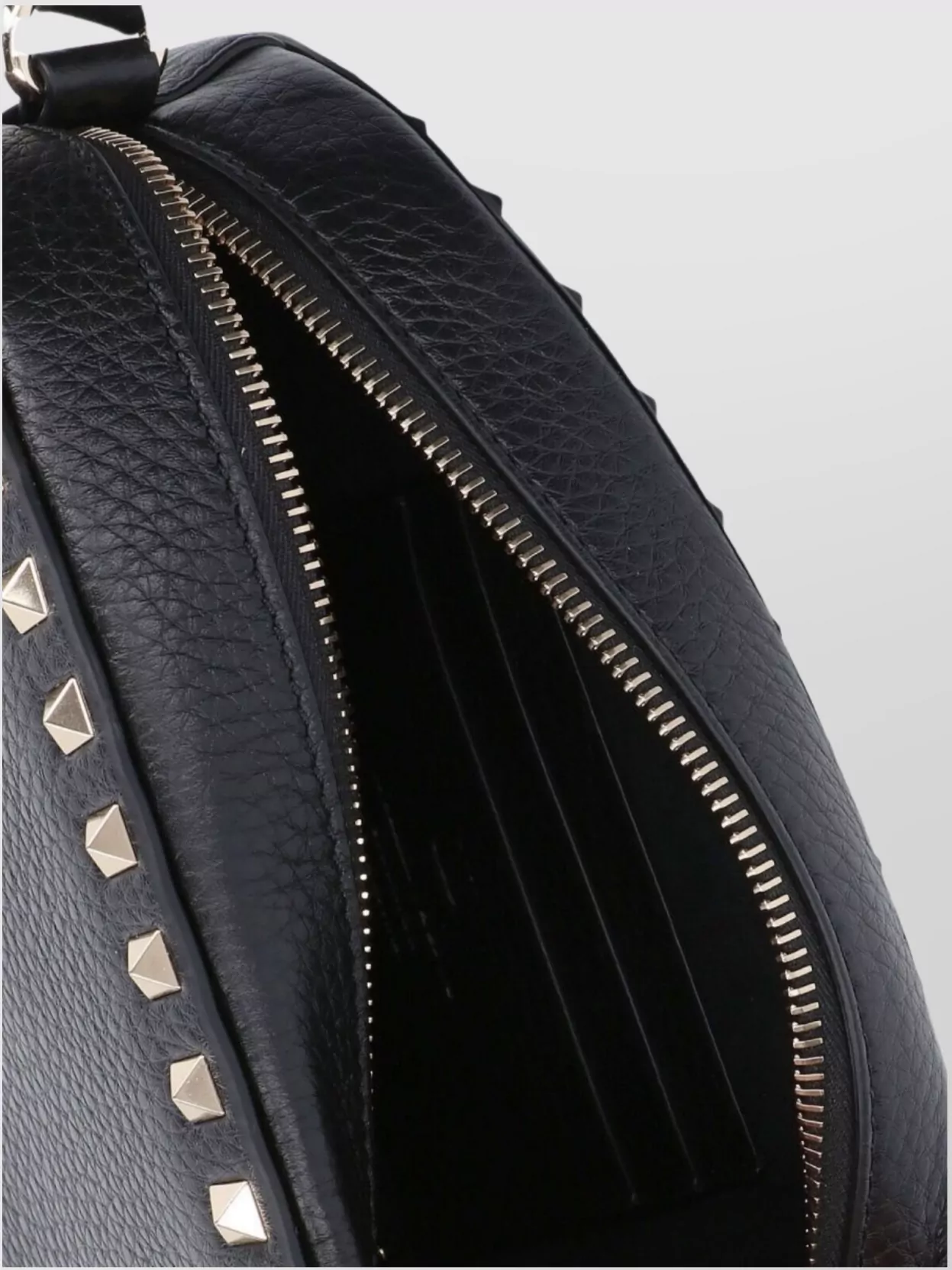 Valentino Garavani Textured Leather Shoulder Bag With Adjustable Strap