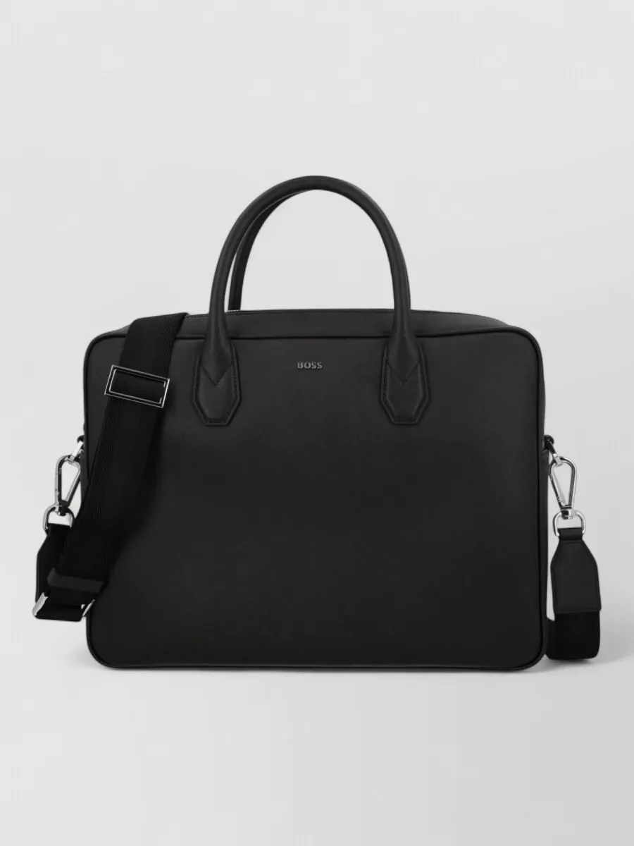 Boss leather briefcase