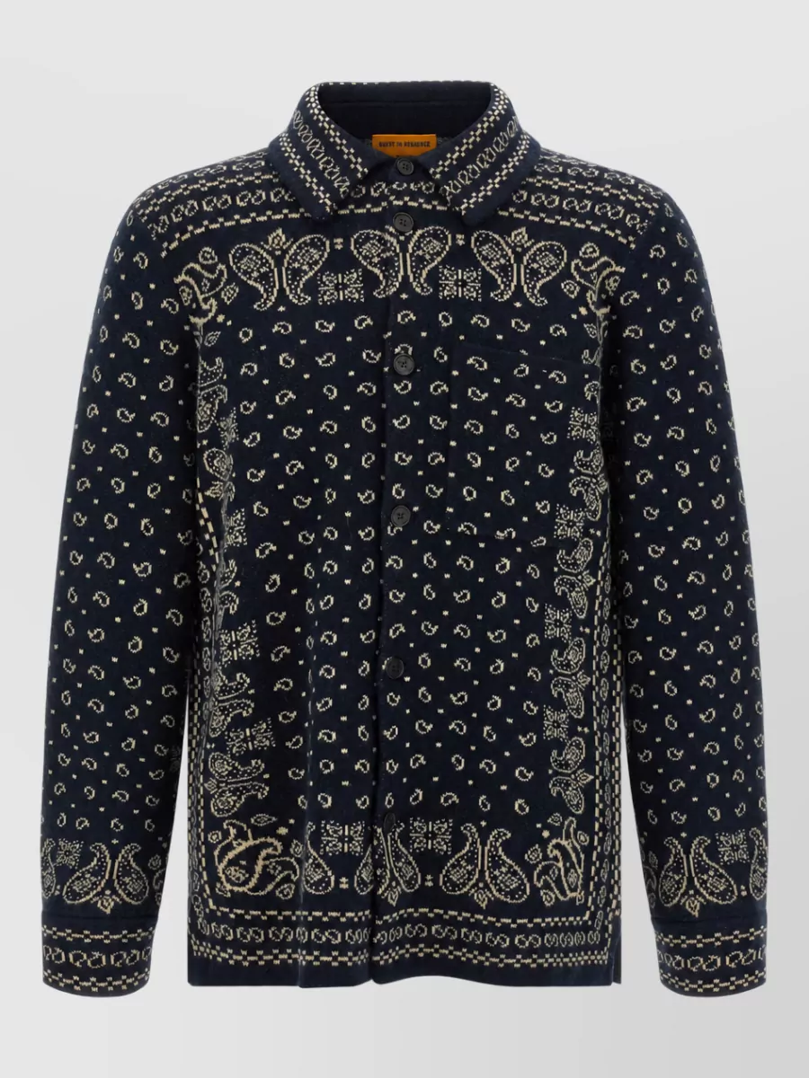 Guest In Residence Cashmere jacquard shirt