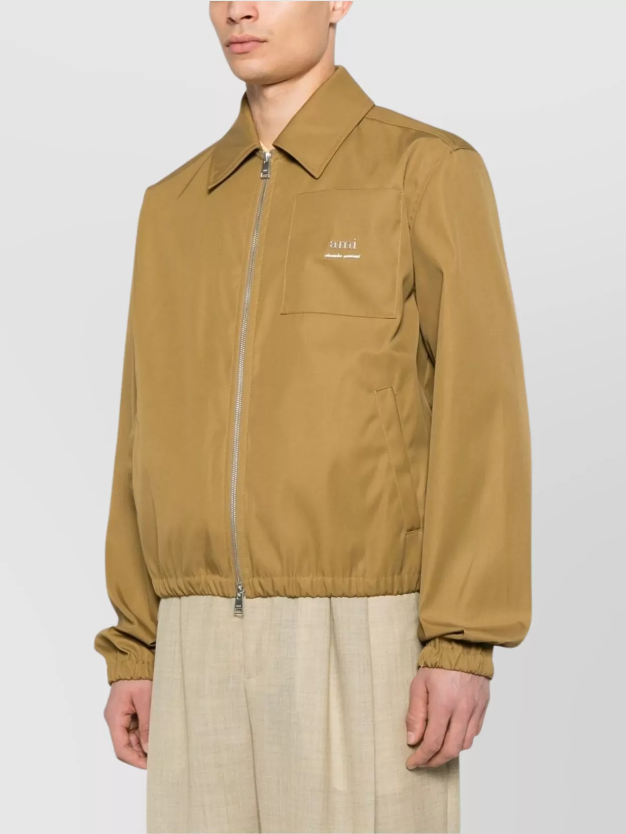 Ami Alexandre Mattiussi Tailored Jacket With Collar And Pockets