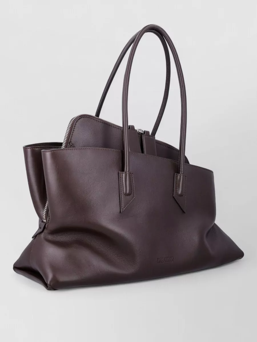 The Attico La Passeggiata Medium Leather Shoulder Bag