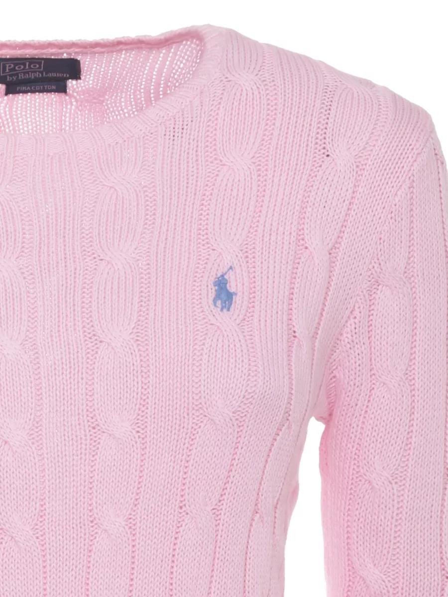 Ralph Lauren Cable-Knit Cotton Crew-Neck Long-Sleeve Jumper