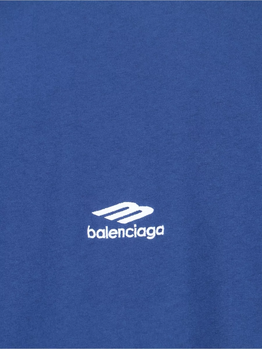 Balenciaga Crew Neck T Shirt Straight Fit Short Sleeves