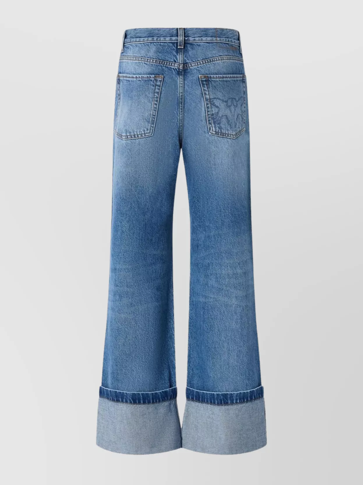 Pinko Wide Leg Trousers Featuring Pockets In Blue