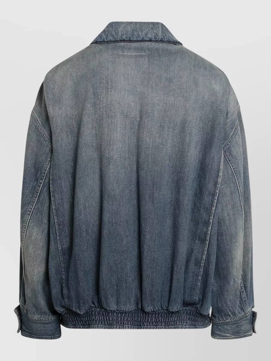 Mm6 Maison Margiela Cotton Zip-Up Bomber Jacket
