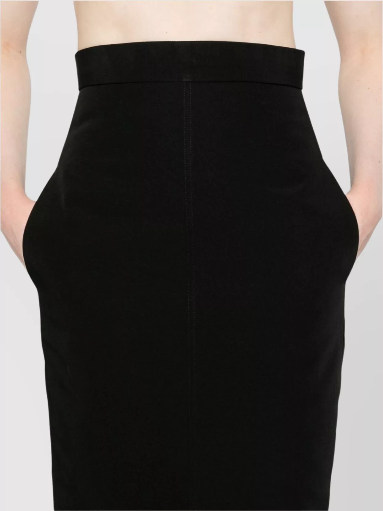 Rick Owens High waist maxi length fishtail skirt | The