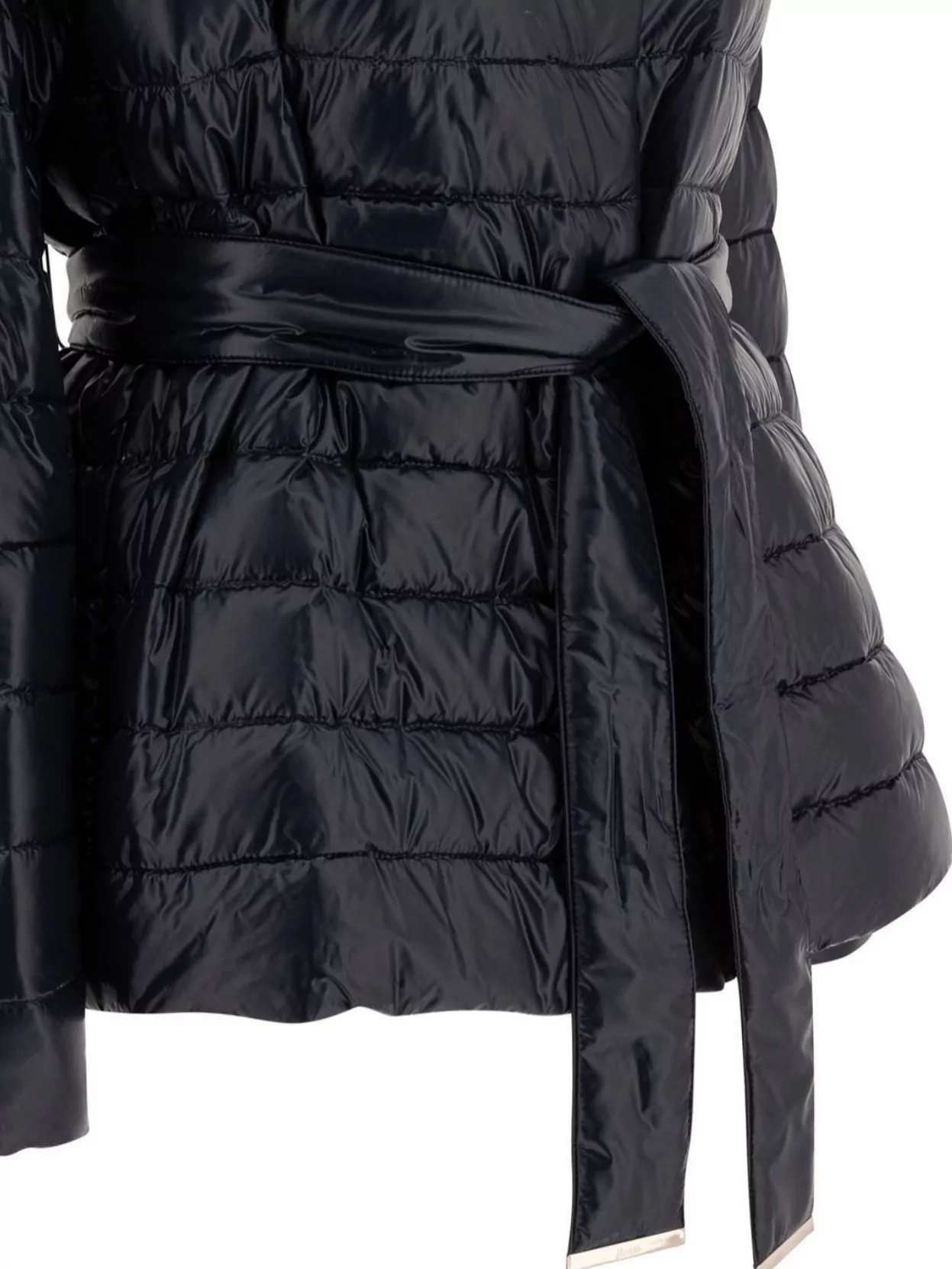 Herno Waist Belted Quilted Hooded Jackets