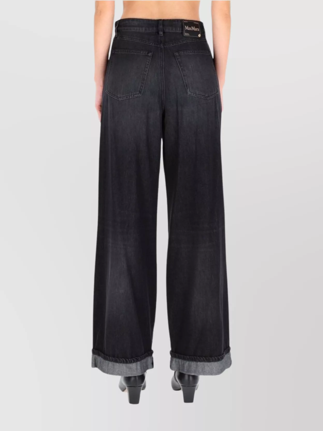 S Max Mara Wide Leg Trousers Five Pocket Style