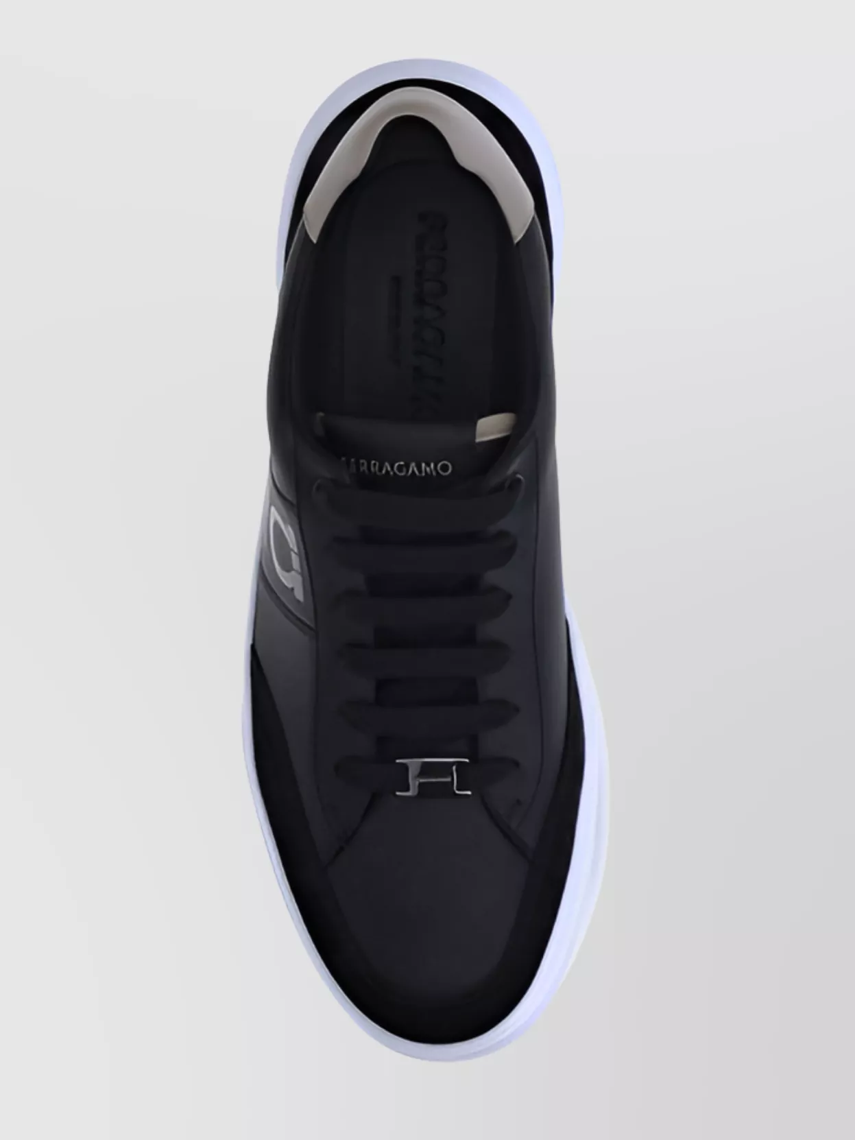 Ferragamo Gancini Leather Low-Top Sneakers