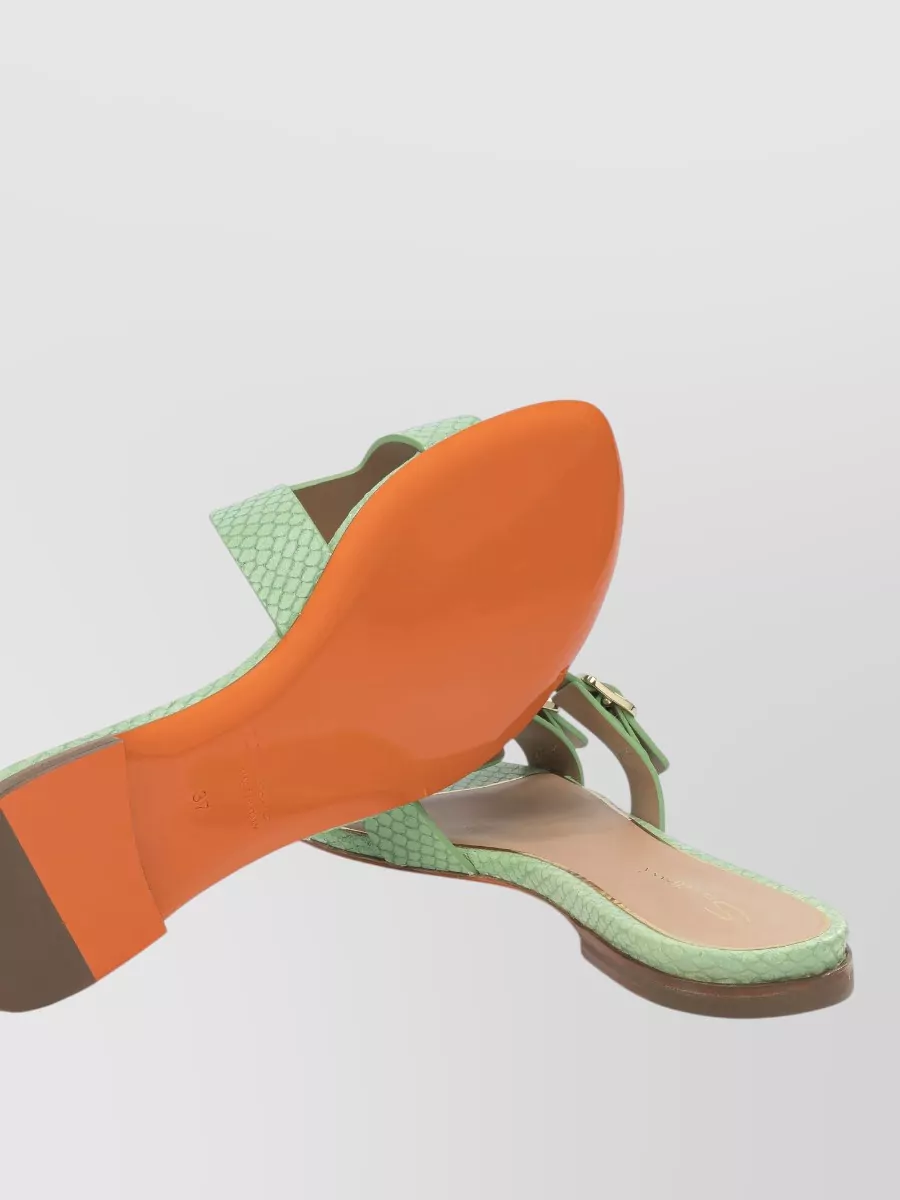 Santoni Leather Didi Slides