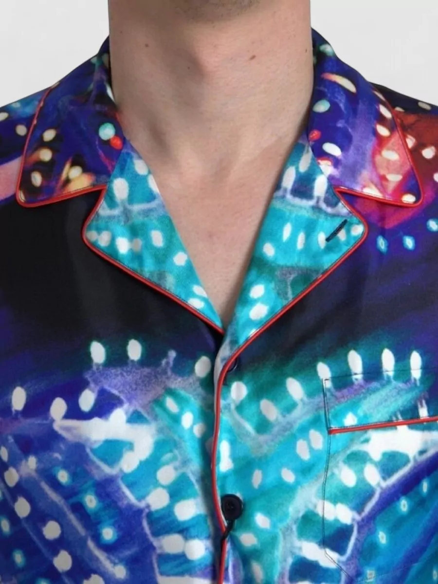 Dolce&Gabbana Silk Printed Pajama Shirt