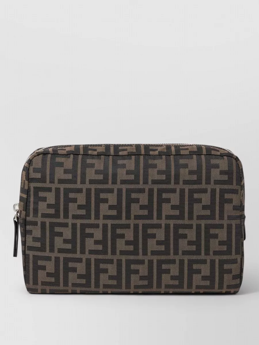 Fendi logo-jacquard beauty case