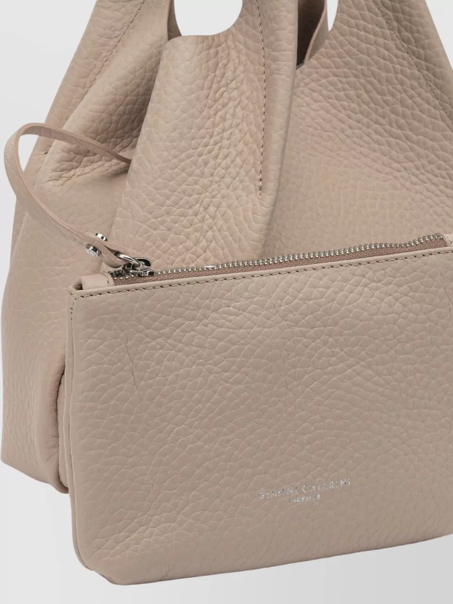 Gianni Chiarini Versatile Shoulder Bags Detachable Strap In Brown