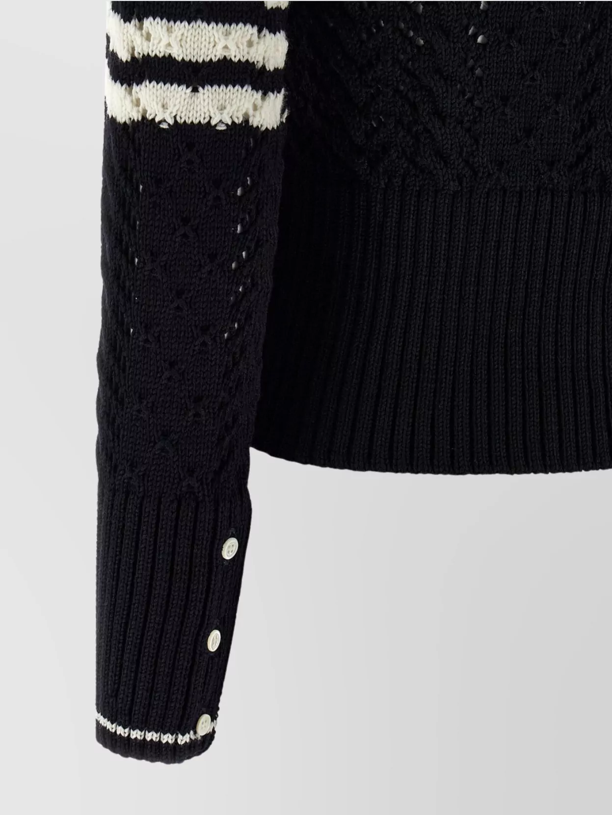 Thom Browne V-Neck Long Sleeve Knit Cardigan
