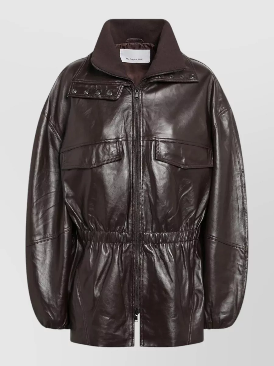 The Frankie Shop Leather Coat