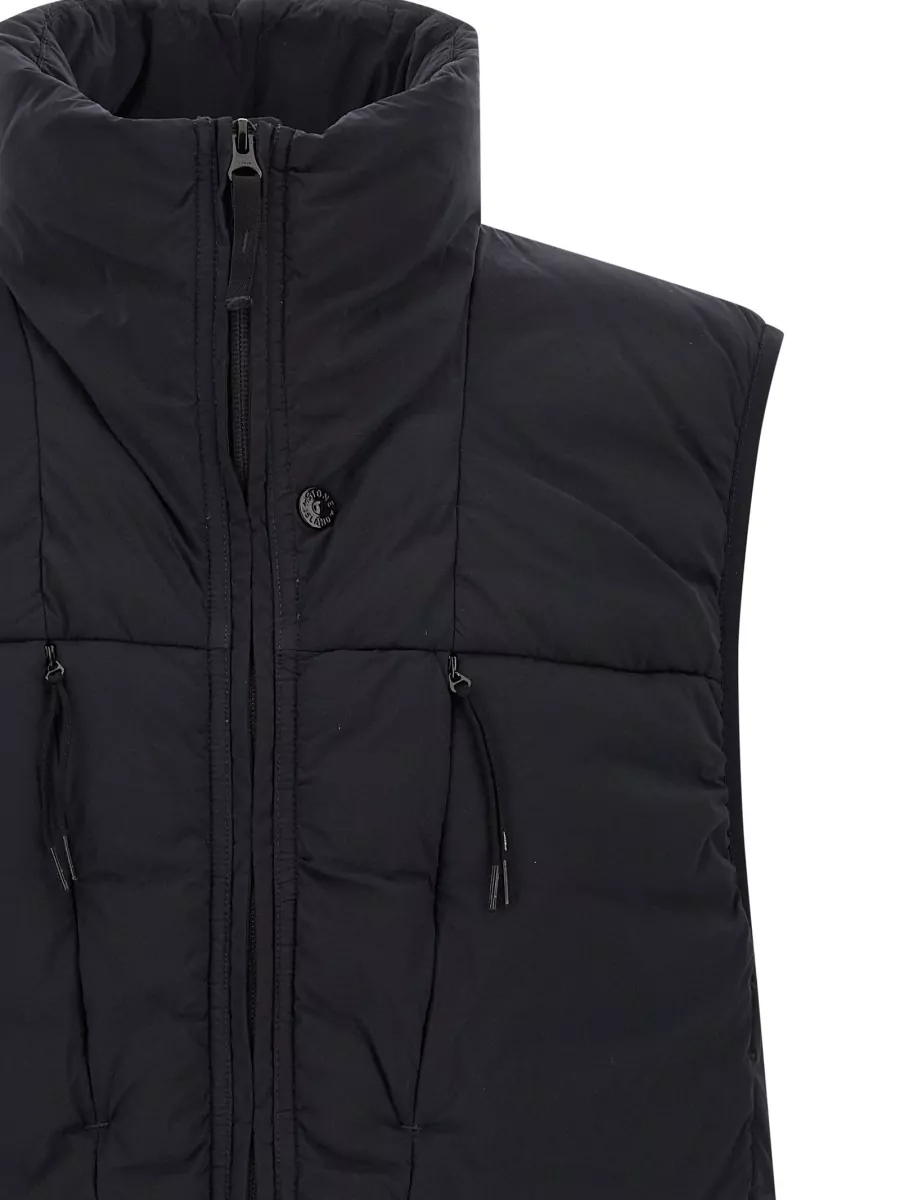 Stone Island G100007 High Collar Quilted Sleeveless Vest
