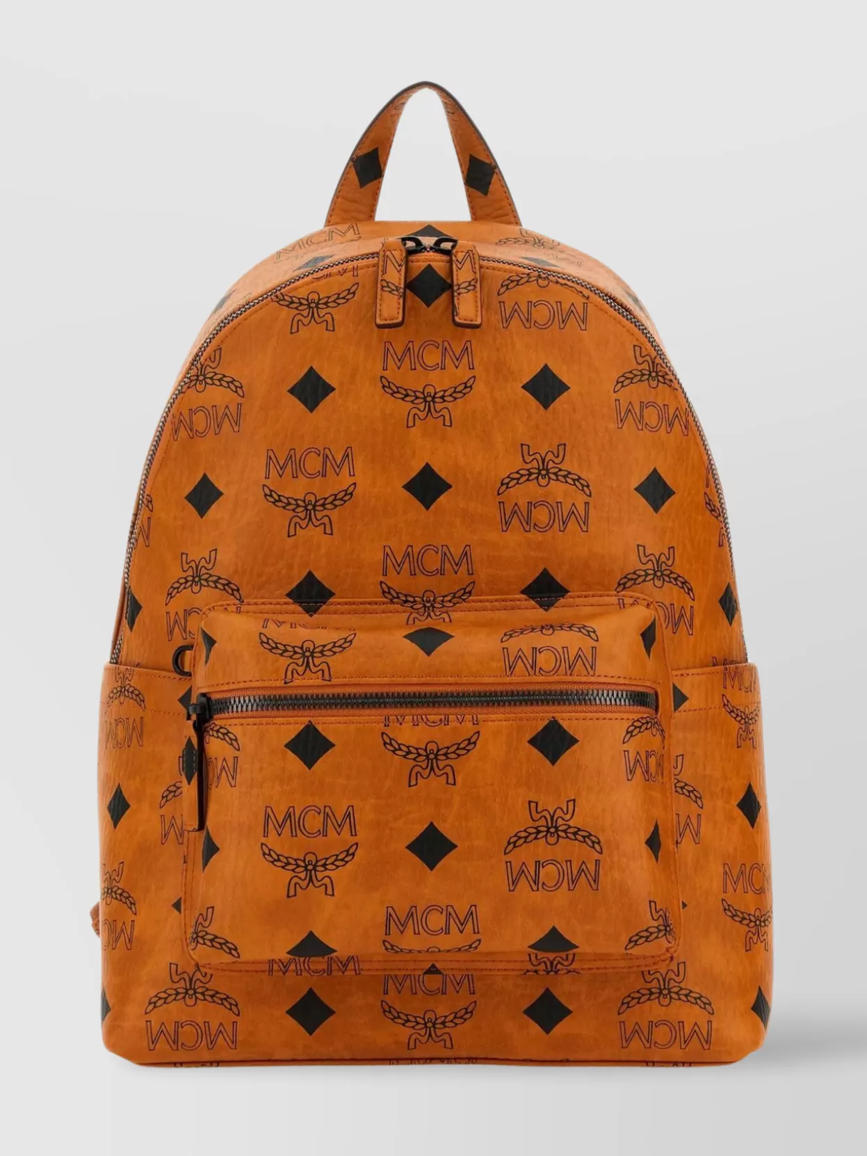 Shop Mcm All-over Print Canvas Stark Backpack In Brown