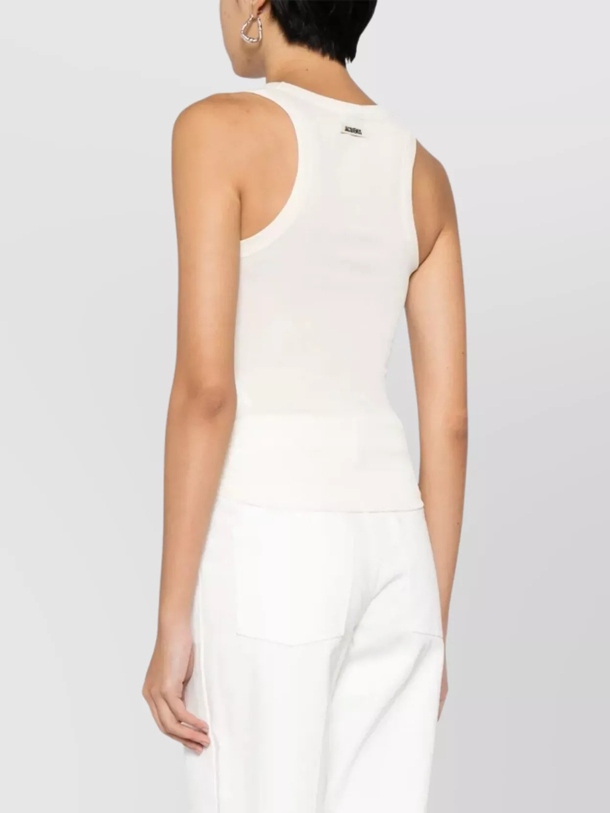 Jacquemus Ribbed Knit Square Neckline Top