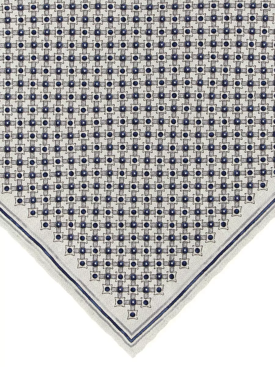 Brunello Cucinelli Silk Printed Pocket Square