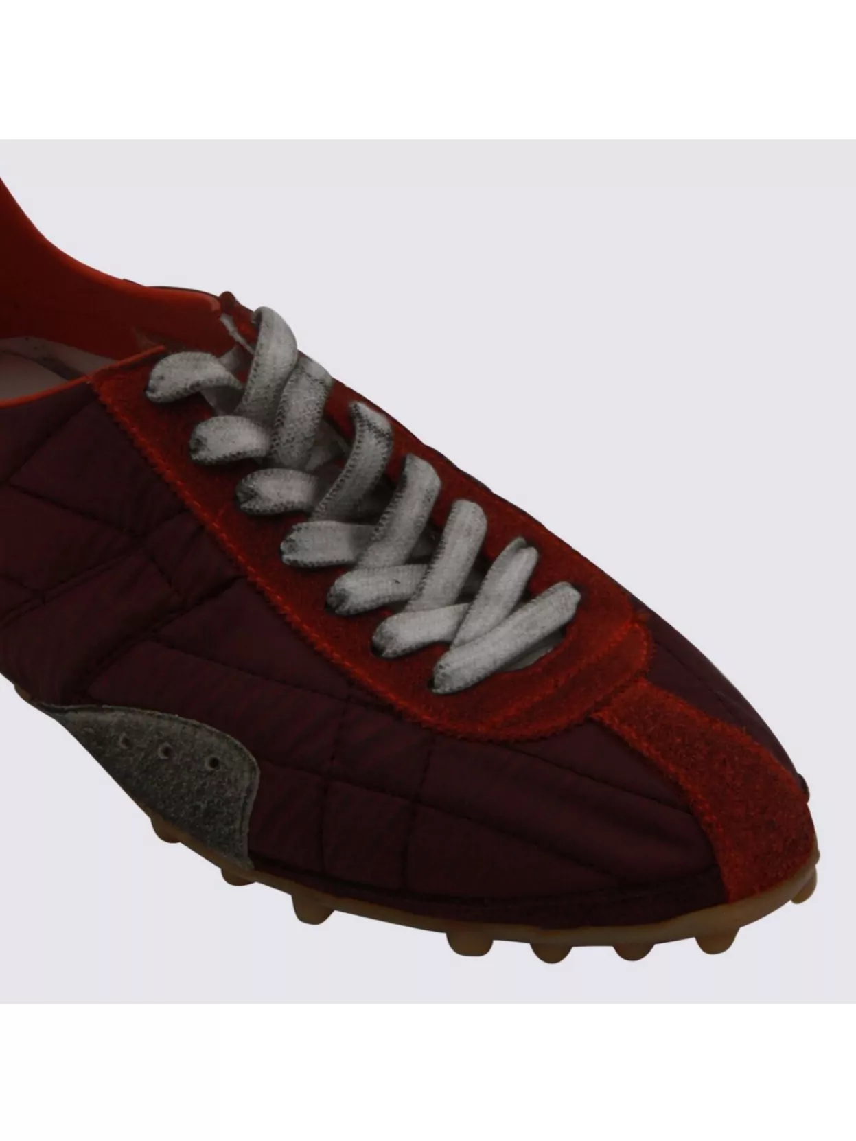 Maison Margiela Quilted Low Top Sneakers With Contrast Heel