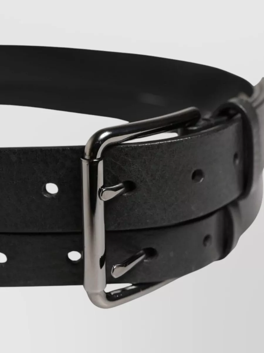 Dolce&Gabbana Leather Double Strap Belt