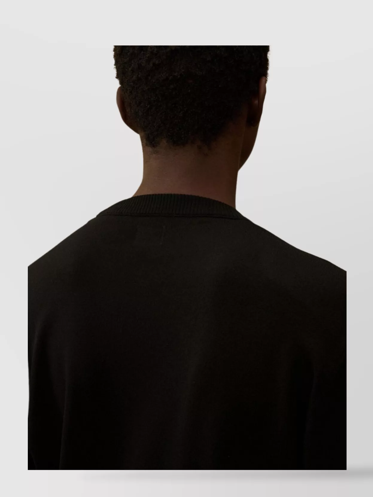 C.p. Company Merino Wool Crewneck Sweater Featuring Pockets