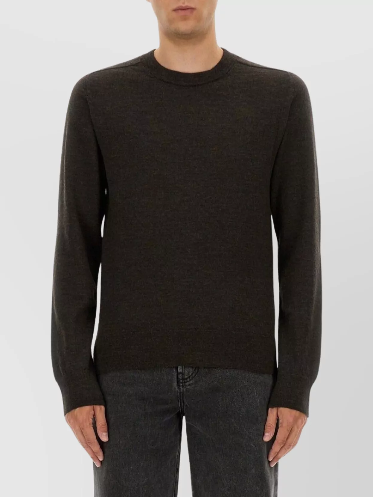 Maison Margiela Patched Sleeve Knit Sweater