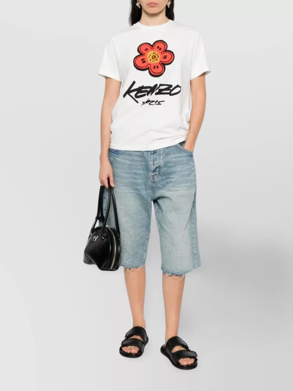 Kenzo Graphic Print Crewneck Short Sleeve T-shirt