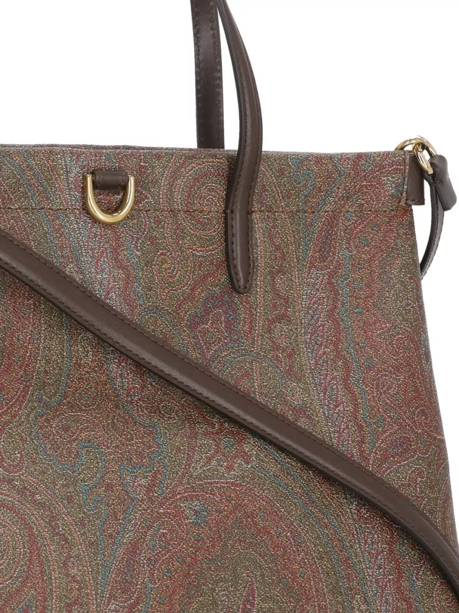 Etro Love Trotter Cotton Paisley-Print Tote Bag