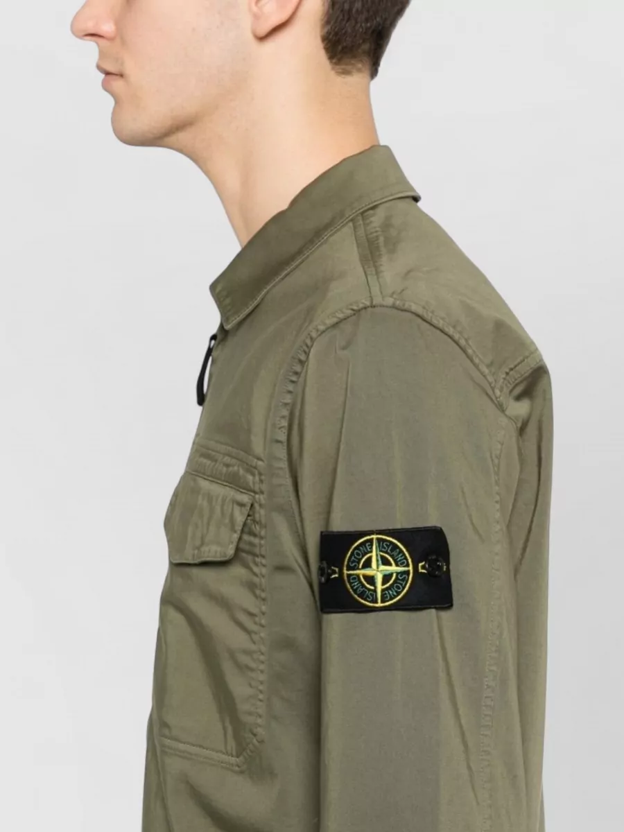 Stone Island Long Sleeve Shirt Front Pocket Detail