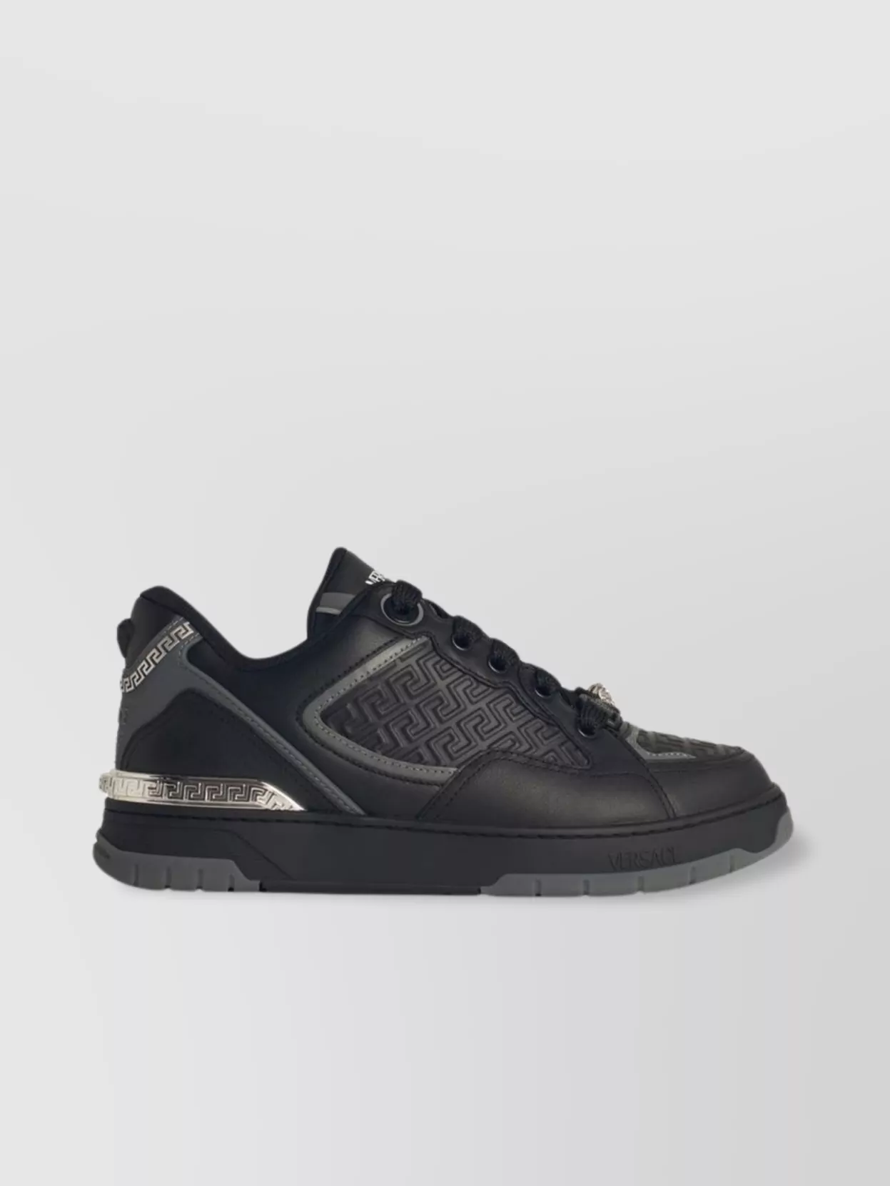 Versace Leather Low-Top Sneakers