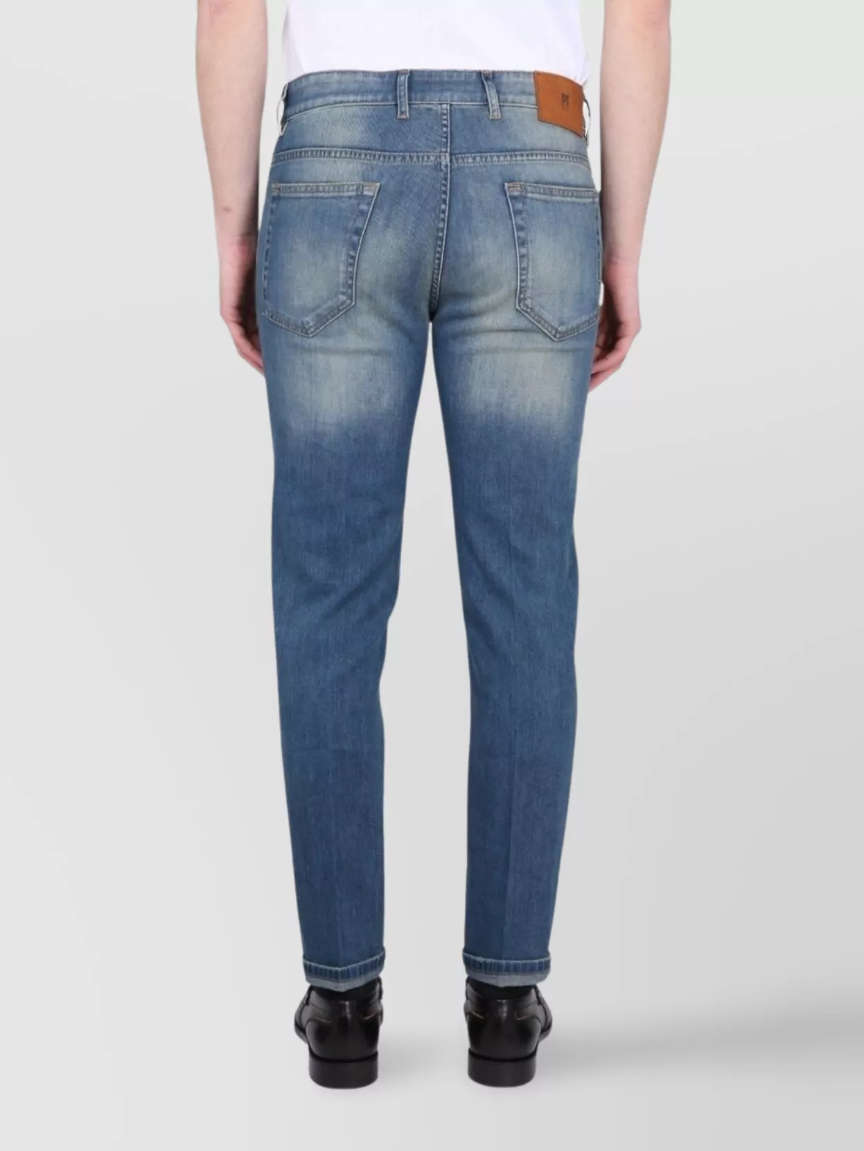 Pt Torino Reggae Jeans Belt Loops Faded Effect