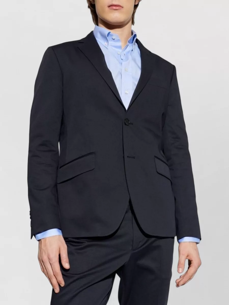 Etro Suit Notch Lapel Flap Pockets Nylon Silk