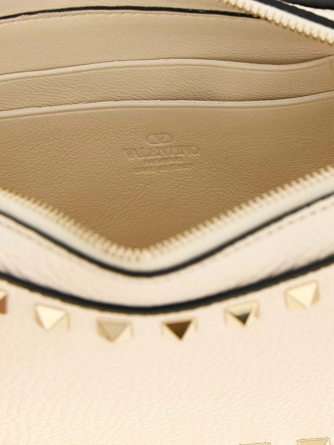 Valentino Garavani Rockstud Rectangular Clutch Bag With Wrist Strap