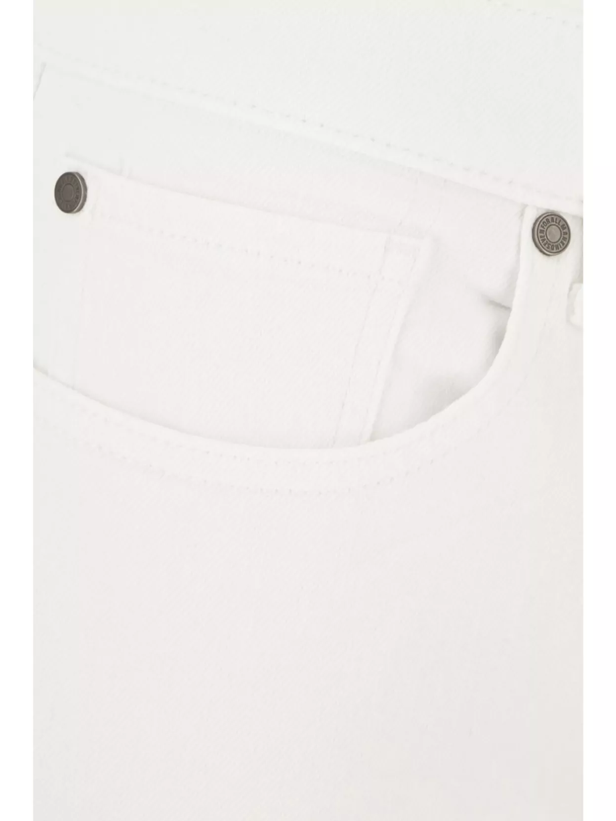 Shop 7 For All Mankind Cotton Denim Stretch Trousers In White