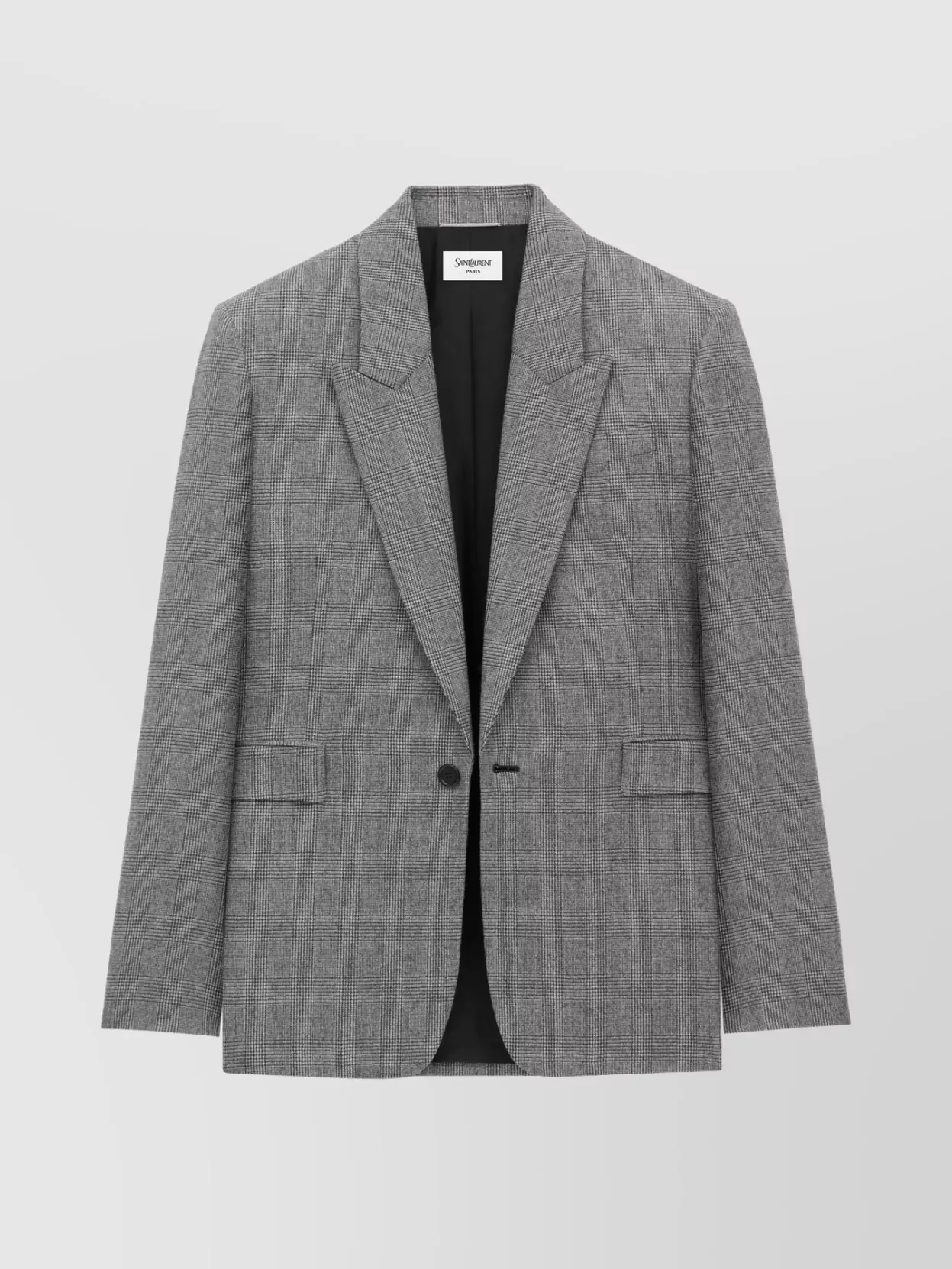 Saint Laurent Tailored Suit Jacket Notch Lapel
