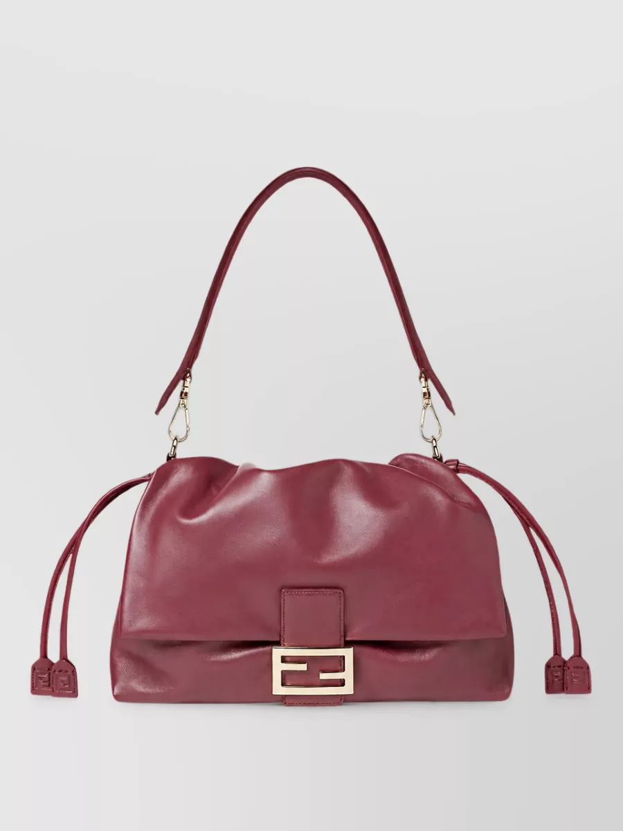 Fendi baguette large leather clutch bag