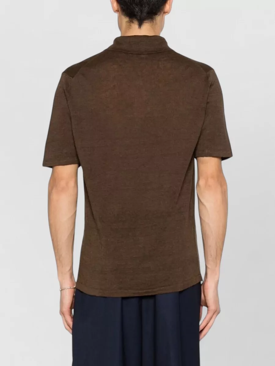 Roberto Collina Linen Polo Shirt