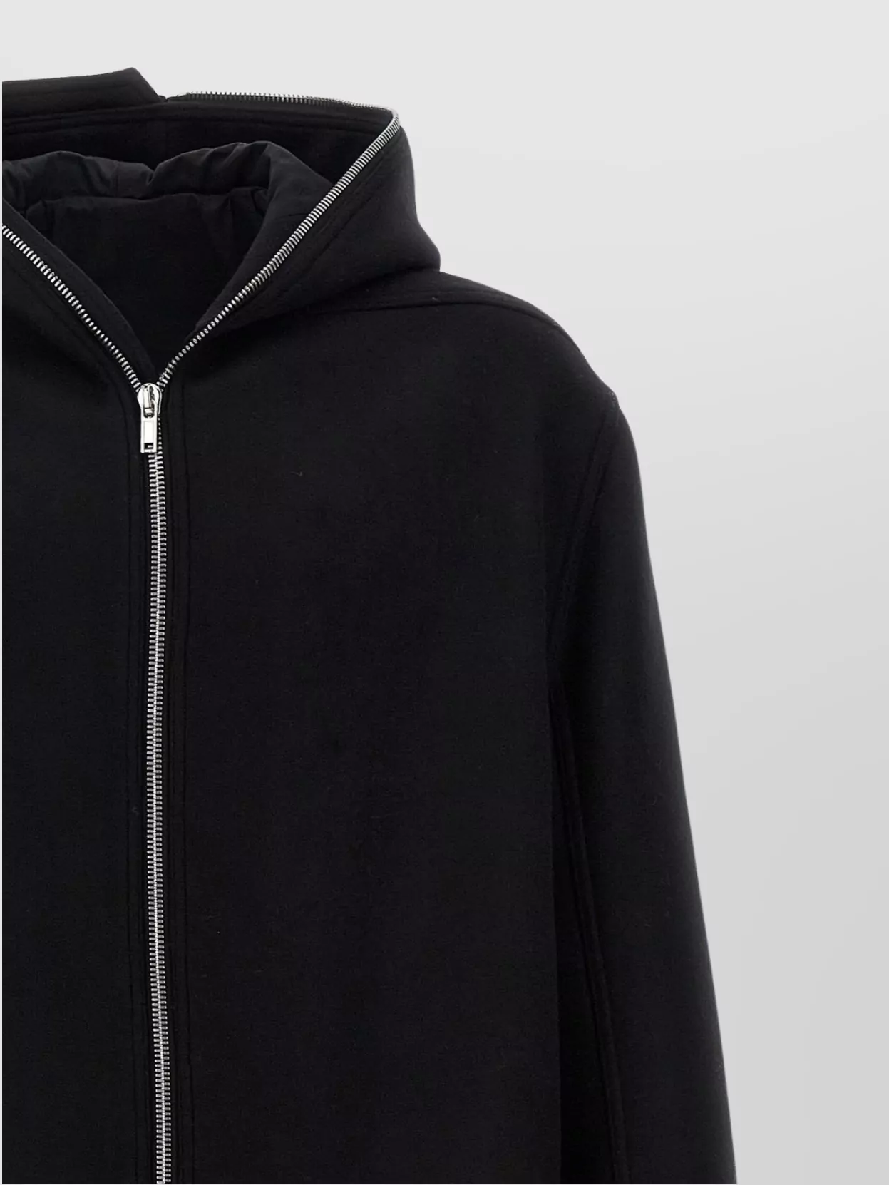 Rick Owens 'Structured Hooded Long Coat With Back Vent'