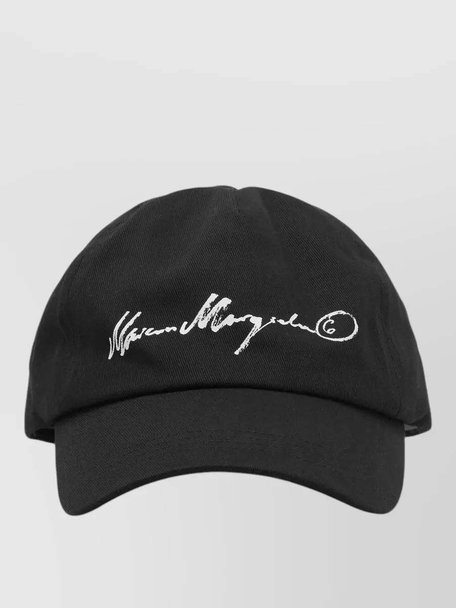 Mm6 Maison Margiela Logo Cotton Baseball Cap