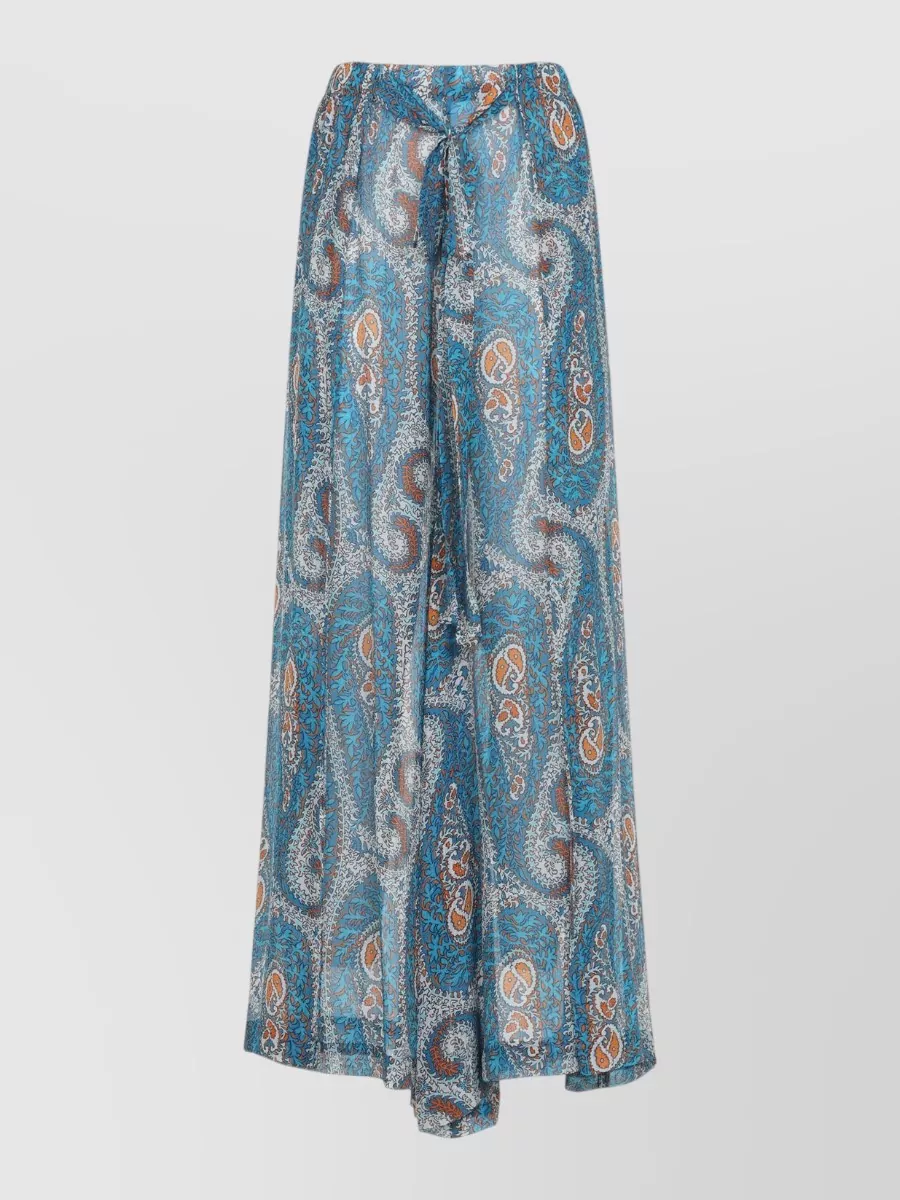 Etro Printed Wide-Leg Trousers