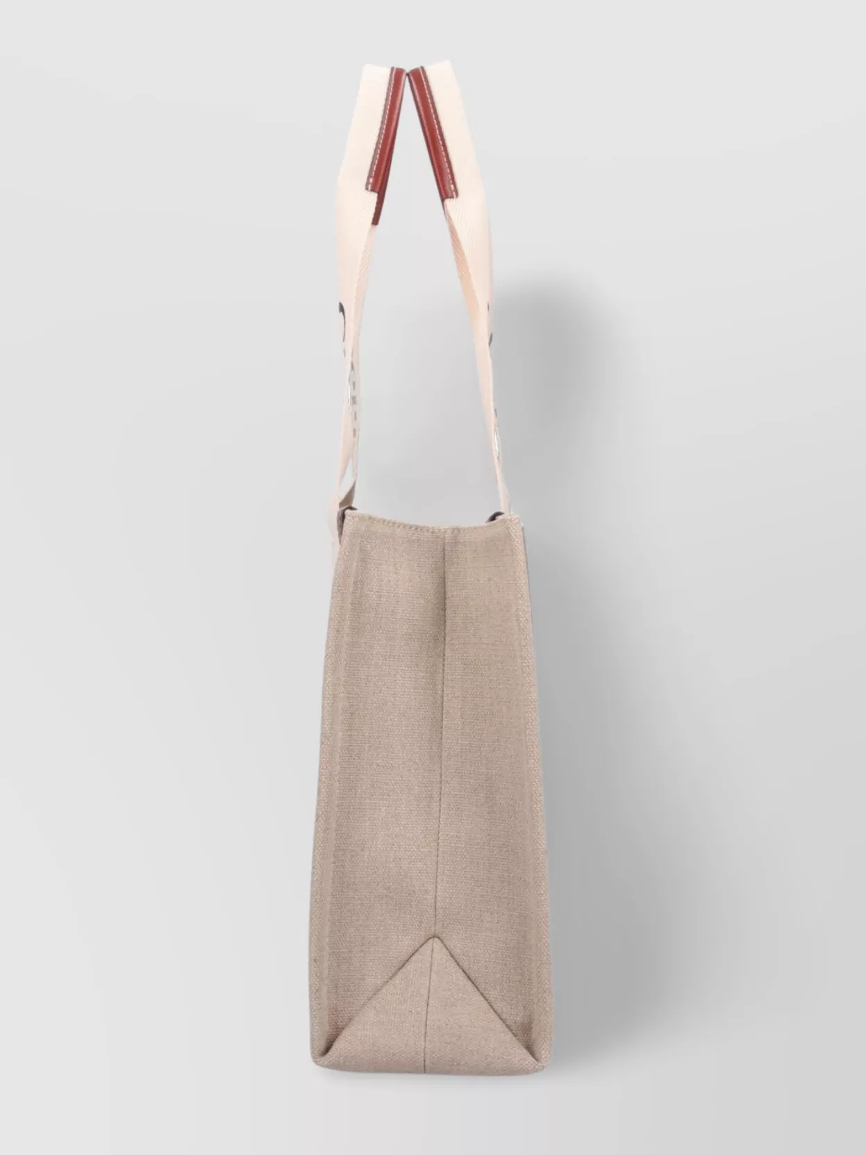 Chloé Tote Bag With Dual Handles And Contrast Stitching In Neutrals