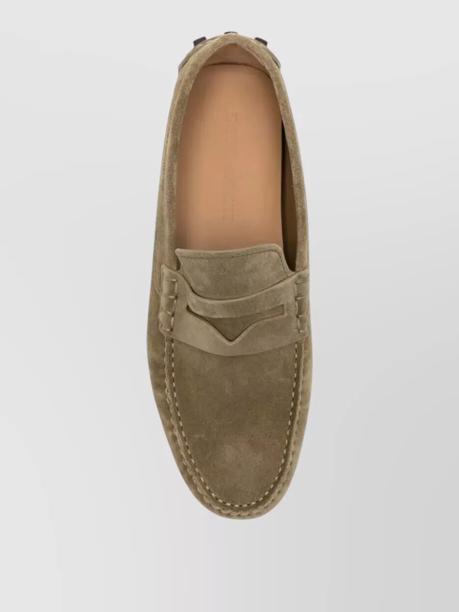 Emporio Armani Leather Driving Loafers